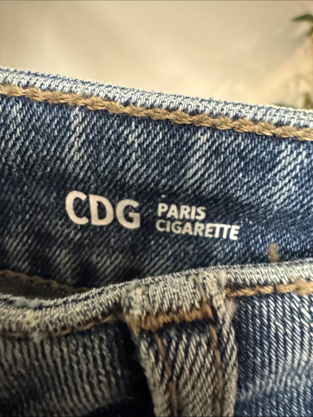 Warp + Weft CDC Paris Cigarette LBlue Slim Straight denim Jeans NWT 27 - Picture 3 of 13